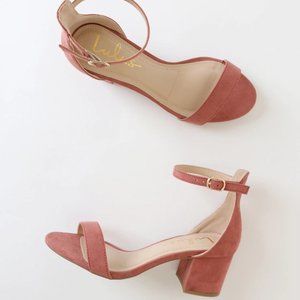 NWT Harper Rusty Rose Suede Ankle Strap Heels size 9